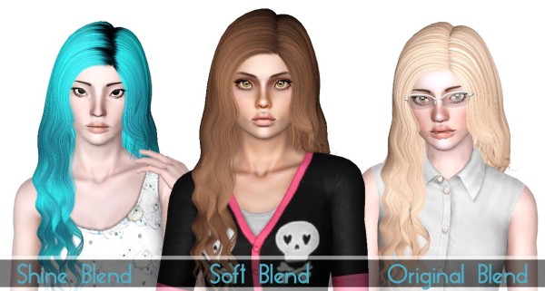 Alesso Hourglass hairstyle retextured by Sjoko for Sims 3