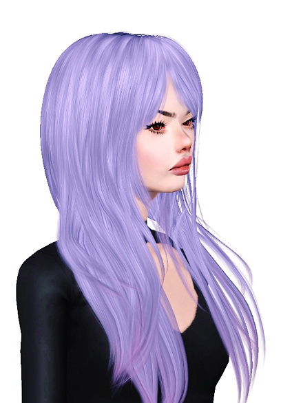 Straight hairstyle Cazy’s West Coast retextured by Jas for Sims 3