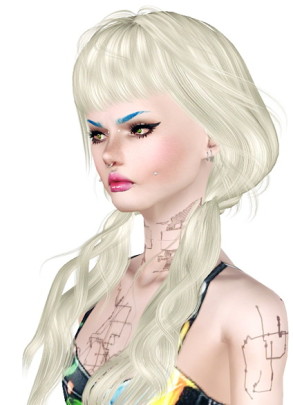 Newsea`s Seasame hairstyle retextured by Jas - Sims 3 Hairs