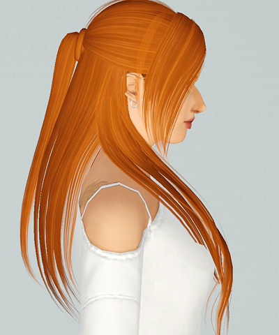 Middle parth bangs hairstyle Skysims 041 retextured by Pixelated Zombies for Sims 3