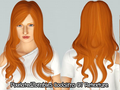 Coolsims 97 hairstyle retextured by Pixelated Zombies for Sims 3