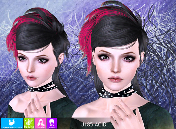 Actualy hairstyle J 185 Acid by Newsea for Sims 3