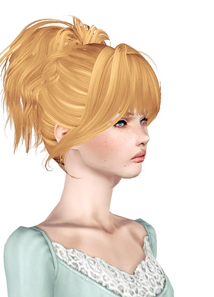 Up ponytail with bangs Skysims 171 retextured by Jas for Sims 3