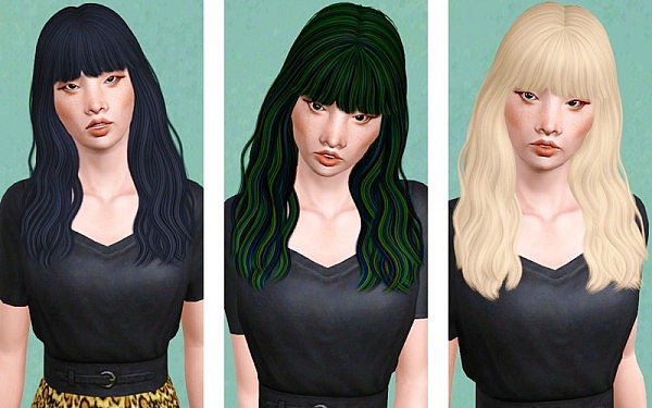 Cazy’s Taylr hairstyle retextured by Beaverhausen for Sims 3