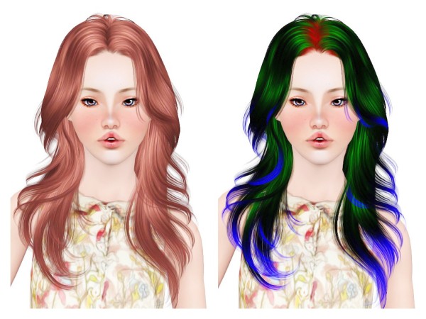 Newsea`s Melt Away hairstyle retextured by Neiuro for Sims 3