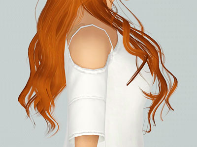 Combed back hairstyle NewSea`s Paradise retextured by Pixelated Zombies for Sims 3