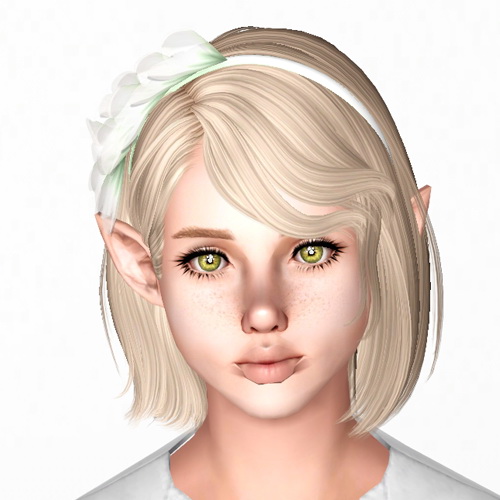 Newsea`s Sweet Scar hairstyle retextured by Sjoko - Sims 3 Hairs