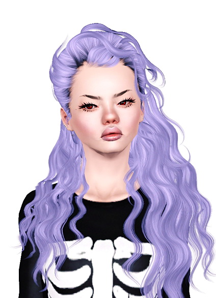 Momo’s Disco hair retextured by Jas for Sims 3
