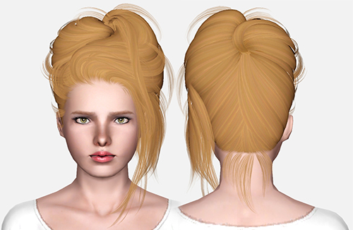NewSea`s Crazy Love hairstyle retextured by Pixelated Zombies for Sims 3