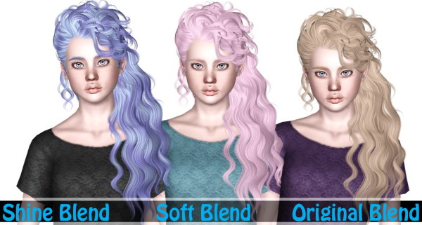 Newsea`s Disco Heaven hairstyle retextured by Sjoko for Sims 3