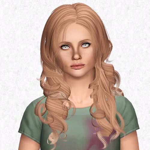 Newsea`s Morgan hairstyle retextured by Sjoko for Sims 3