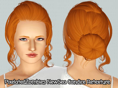 NewSea`s Candicehairstyle retextured by Pixelated Zombies for Sims 3