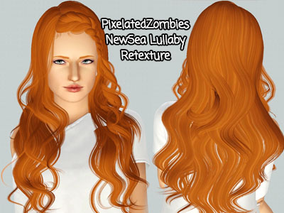 NewSea`s Lullaby hairstyle retextured by Pixelated Zombies for Sims 3