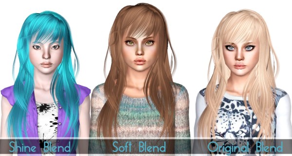 Newsea`s Bliss Anto Frankie hairstyle retextured by Sjoko for Sims 3