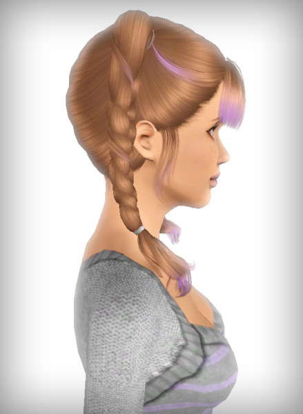 NewSea`s Bellku hairstyle retextured by Forever and Always for Sims 3