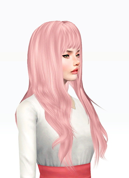 Straight bangs hairstyle Zauma`s Hush retextured by Jas for Sims 3