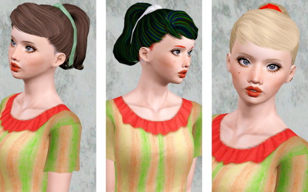 Sitcom hairstyle from the store retextured by Beaverhausen for Sims 3