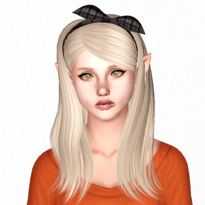 Alesso`s Yuna hairstyle retextured by Sjoko - Sims 3 Hairs