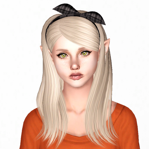 Alesso`s Yuna hairstyle retextured by Sjoko for Sims 3