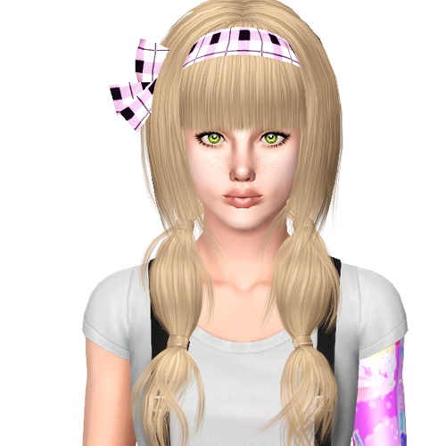 XM Sims 18 hairstyle retextured by Sjoko for Sims 3