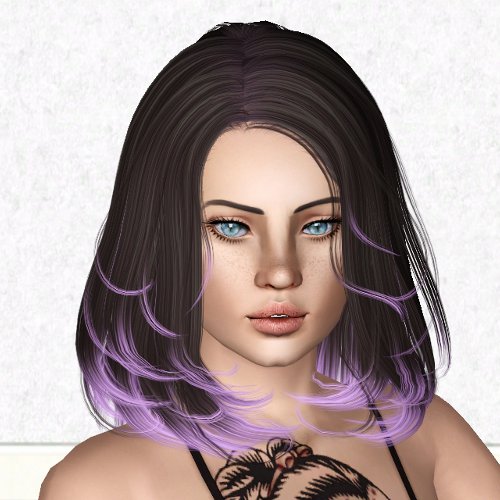 Newsea`s Lafite hairstyle retextured by Sjoko for Sims 3