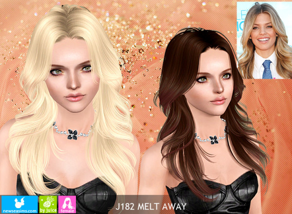 J182 Melt Away hairstyle by Newsea  for Sims 3