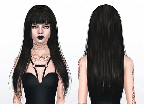 Huge scales hairstyle Nightcrawler 10 retextured by Jas for Sims 3