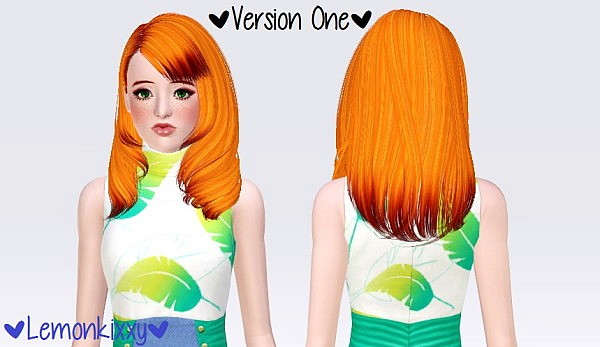 Skysims 196 hairstyle retextured by Lemonkixxy for Sims 3