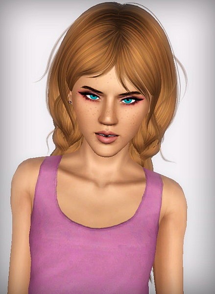   NewSea`s J155 Old School hairstyle retextured by Forever and Always for Sims 3