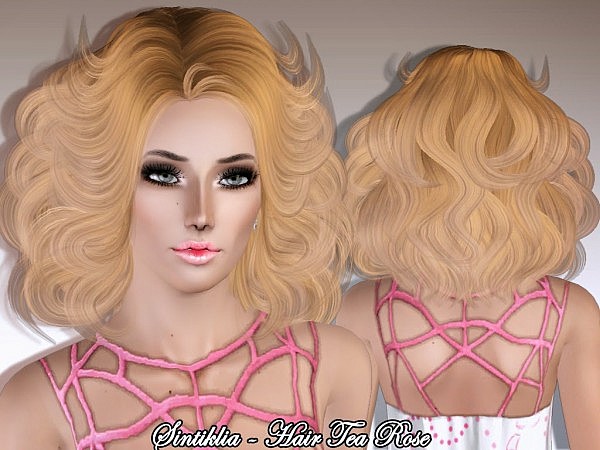 Tea Rose hairstyle by Sintiklia for Sims 3