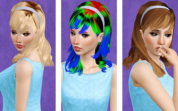 Innocent hairstyle retextured by Beaverhausen for Sims 3
