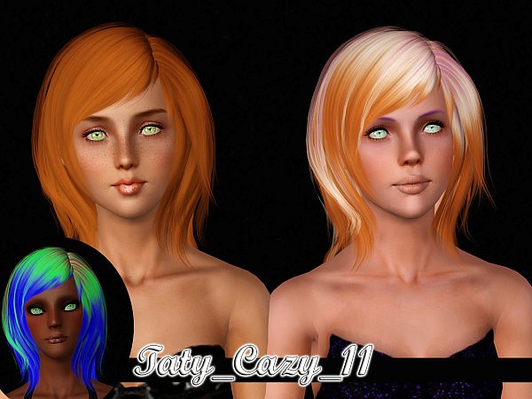 Cazy`s 11 hairstyle retextured by Taty for Sims 3
