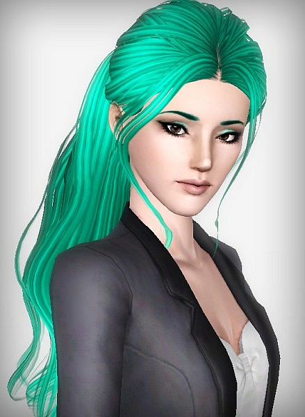 Skysims ponytail hairstyle 201 retextured by Forever and 