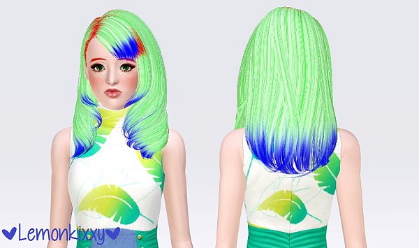 Skysims 196 hairstyle retextured by Lemonkixxy for Sims 3