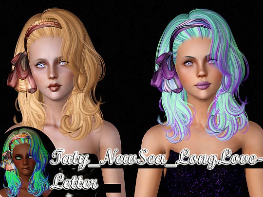 NewSea`s Long Love Letter and Skysims 54 hairstyles retextured by Taty ...