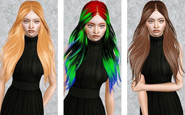 Skysims 194 hairstyle retextured by Beaverhausen for Sims 3