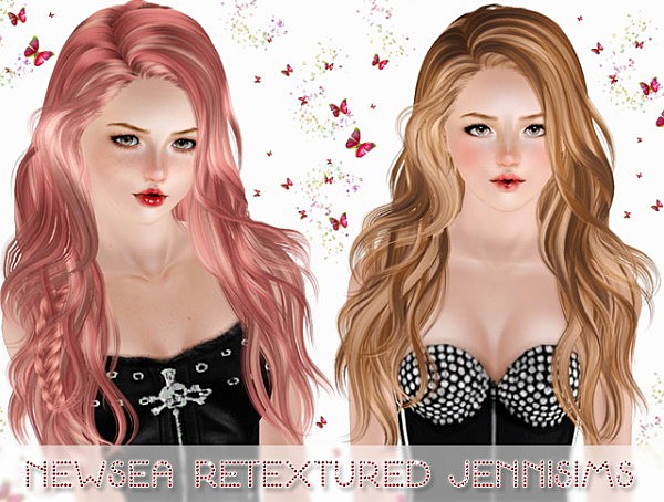 Newsea`s Titanium hairstyle retextured by Jenni Sims for Sims 3