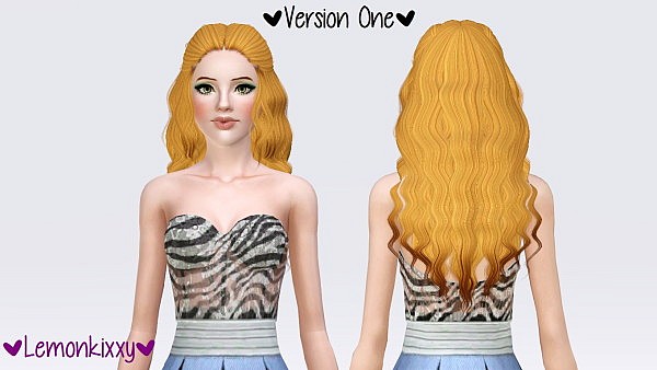 Alesso`s Spectrum hairstyle retextured by Lemonkixxy for Sims 3
