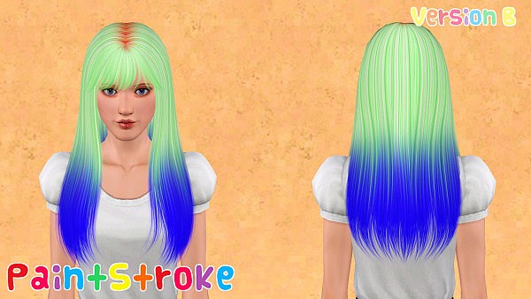 Nightcrawler 04 hairstyle retextured by PaintStroke for Sims 3