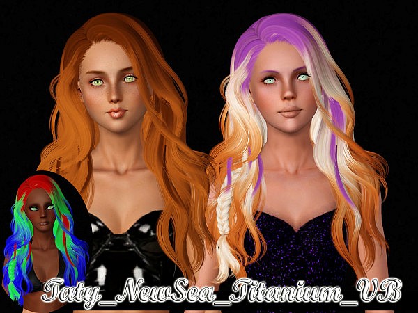 Newsea`s Titanium hairstyle retextured by Taty for Sims 3