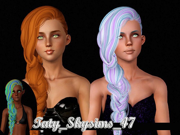 Skysims 47 hairstyle retextured by Taty for Sims 3