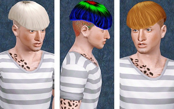 Simsimi’s hairstyle 04 retextured by Beaverhausen for Sims 3
