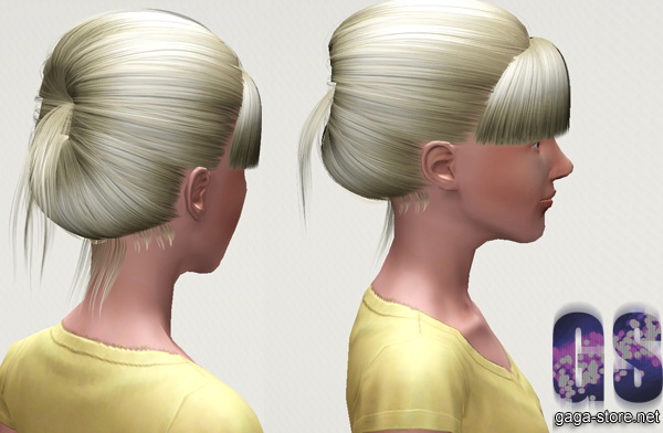 Midnight Hairstyle 2 variations by David Sims for Sims 3