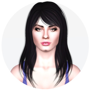 Alesso`s Ana hairstyle retextured by Kiera for Sims 3