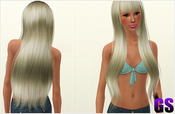 Straight with bangs hairstyle 001 by David Sims for Sims 3