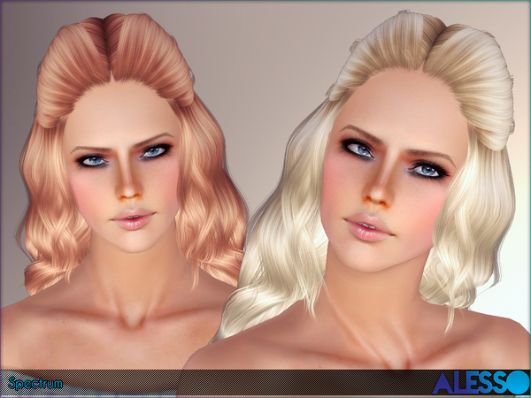 Spectrum hairstyle by Alesso for Sims 3