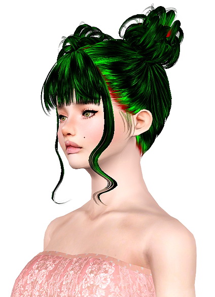 NewSea`s Rainbow Flower hairstyle retextured by Jas for Sims 3