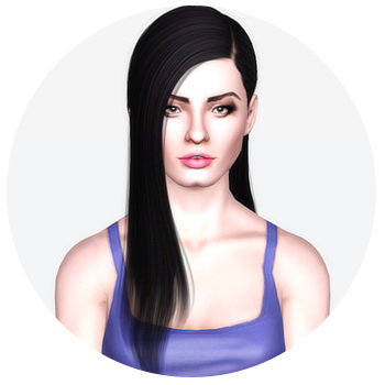 Cazy`s 131 hairstyle retextured by Kiera for Sims 3