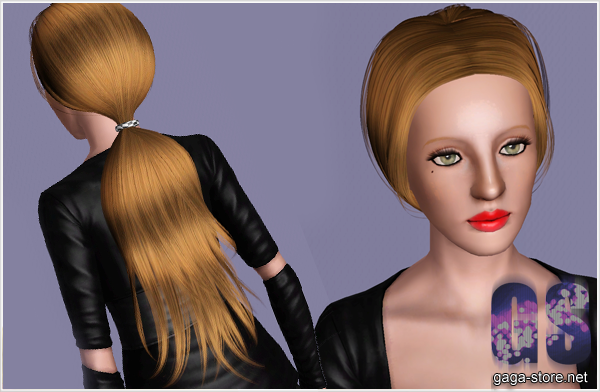 Long ponytail hairstyle by David Sims for Sims 3