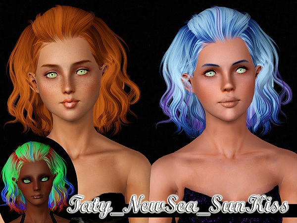 Five Newsea`s hairstyle retextured by Taty for Sims 3